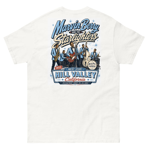 Marvin Berry & The Starlighters T-shirt, Back to the Future inspired retro band design