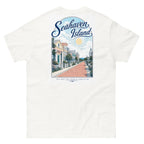 Seahaven Island T-shirt, Truman Show inspired island town back print design