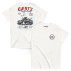 Quint's Deep Sea Fishing T-shirt, back print and small front chest logo
