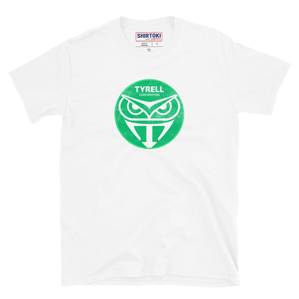Tyrell Corporation green logo T-shirt, Blade Runner inspired chest logo design